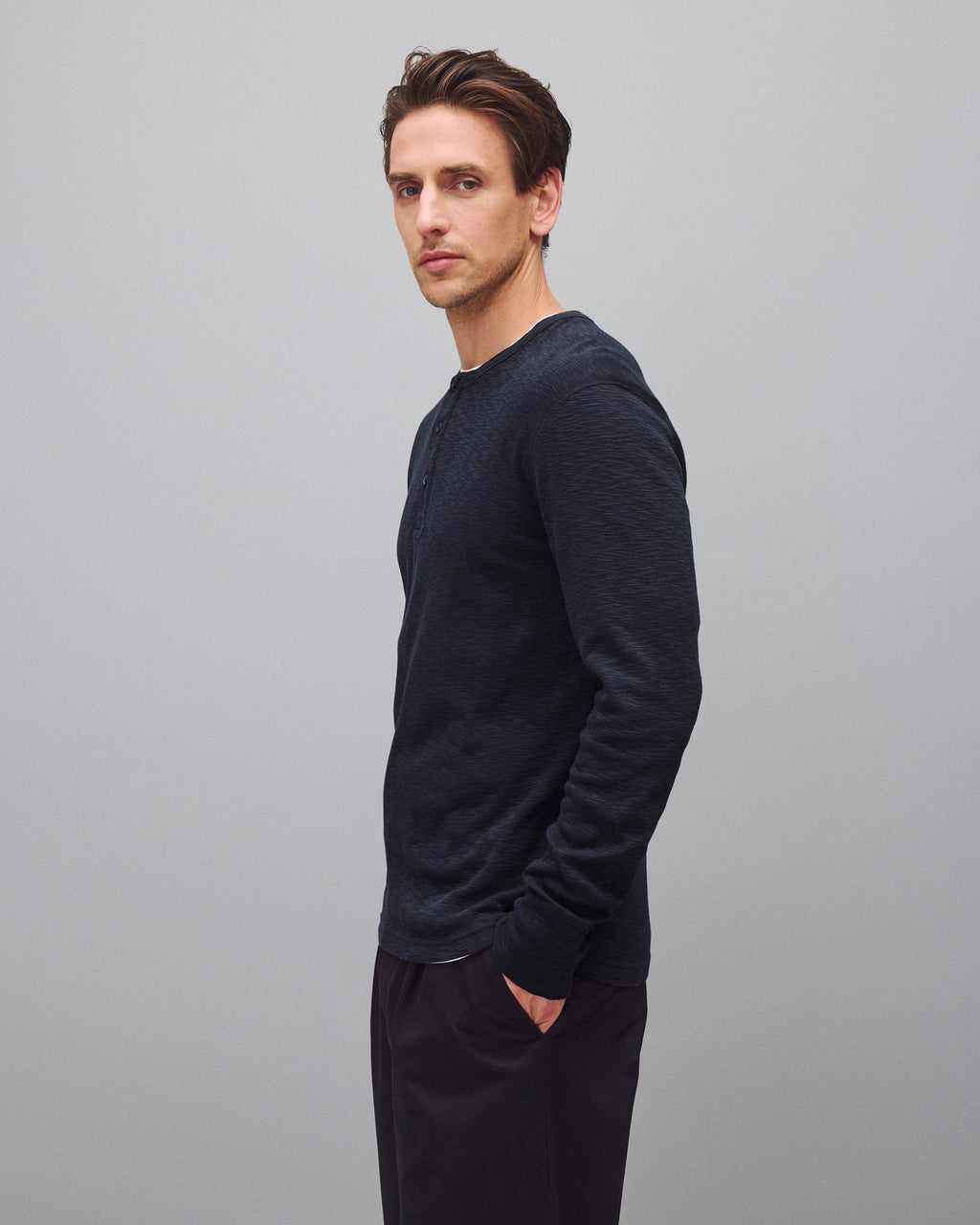 1X1 Slub Slim Henley