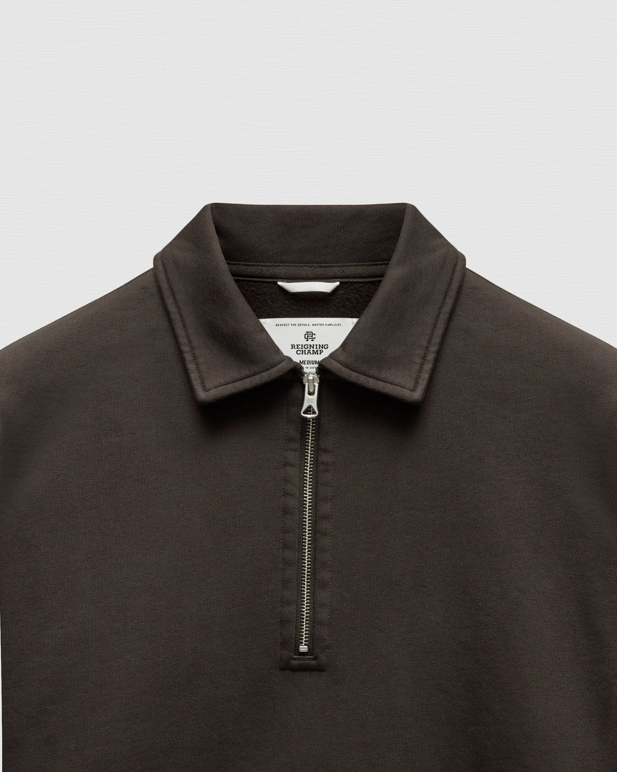 Brushed Fleece Relaxed Half Zip Sweatshirt